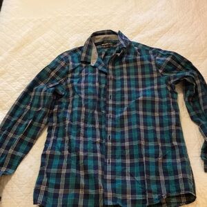 Michael Kors long sleeve green/bule patterned